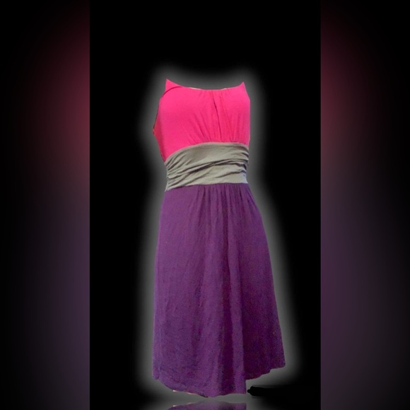 Brand new multi coloured  small spaghetti strapped vintage looking dress - Picture 1 of 3